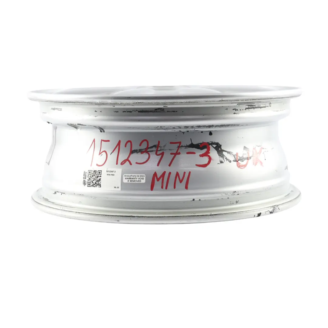 Alloy Rim 15" 5,5J ET:45 8-Spoke 82 to Mini Cooper One R50 R52 Silver Wheel with Part number 1512347 Mini Cooper One R50 R52 Silver Wheel Alloy Rim 15" 5,5J ET:45 8-Spoke 82 - SKU 1512347-3 - Part number 1512347