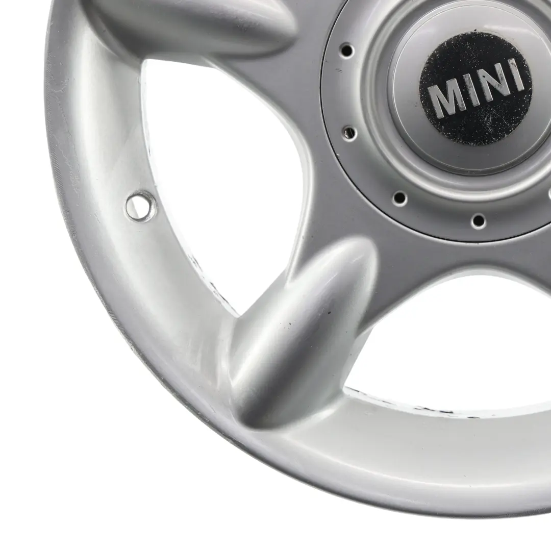 Alloy Rim 16 6,5J ET:48 5-Spider Spoke 83 to Mini Cooper R50 Silver Wheel with Part number 1512348 Mini Cooper R50 Silver Wheel Alloy Rim 16 6,5J ET:48 5-Spider Spoke 83 - SKU 1512348-2 - Part number 1512348