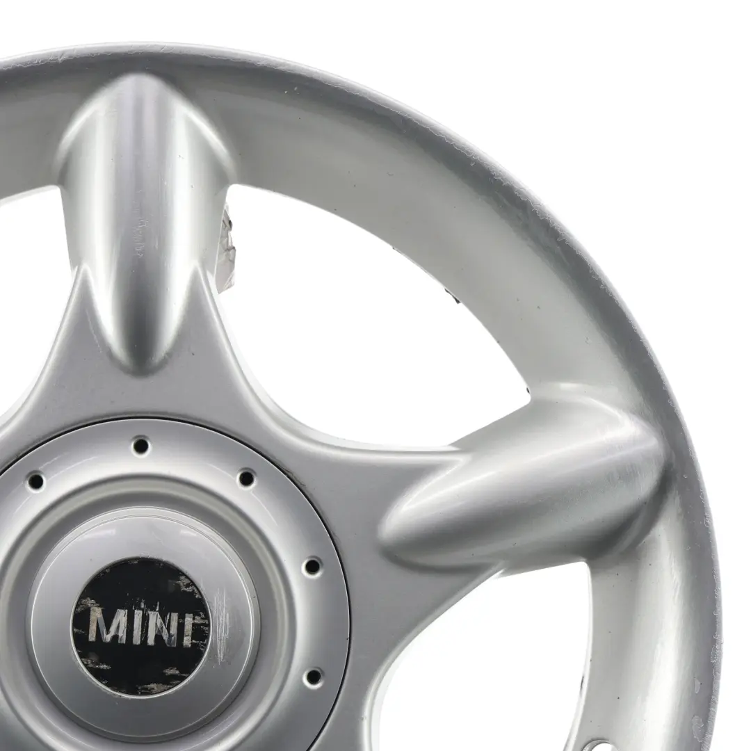 Alloy Rim 16" ET:48 6,5J 5-Spider Spoke 83 to Mini Cooper One R50 Wheel with Part number 1512348 Mini Cooper One R50 Wheel Alloy Rim 16" ET:48 6,5J 5-Spider Spoke 83 - SKU 1512348-6 - Part number 1512348