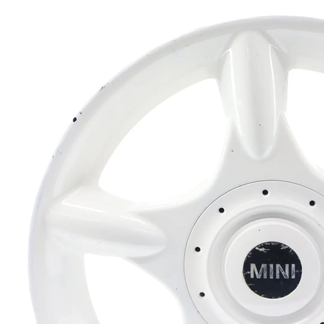 White Wheel Alloy Rim 16" ET:48 6,5J 5-Spider Spoke 83 1512349 to Mini Cooper R50 with Part number 1512348 Mini Cooper R50 White Wheel Alloy Rim 16" ET:48 6,5J 5-Spider Spoke 83 1512349 - SKU 1512349-1 - Part number 1512348