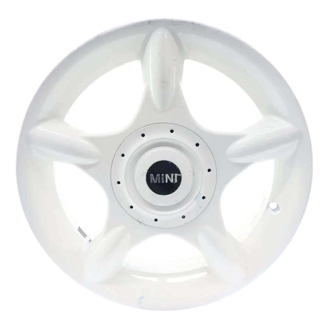 Bianco Cerchio in lega 16" ET:48 6,5J 5-Spider Spoke 83 per Mini Cooper R50 con numero di parte 1512349 Mini Cooper R50 Bianco Cerchio in lega 16" ET:48 6,5J 5-Spider Spoke 83 - SKU 1512349-2 - Numero di parte 1512349