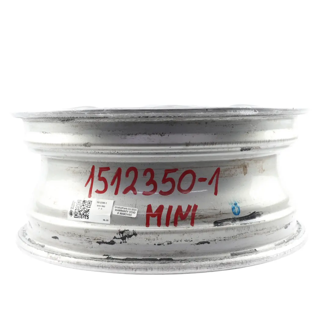 Mini Cooper One R50 R52 R53 Silver Wheel Alloy Rim 16" 6,5J ET:48 X-Lite 84 - SKU 1512350-1 - Part number 1512350