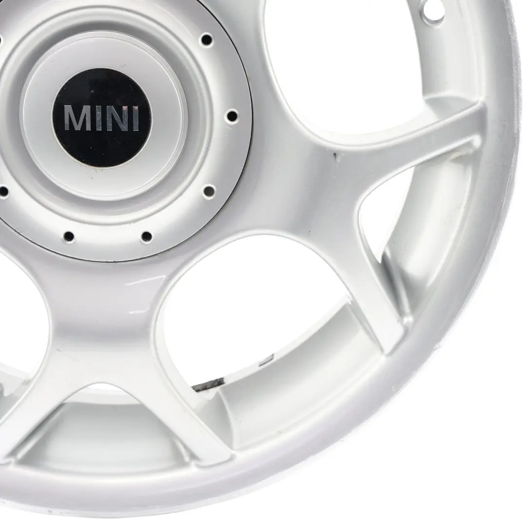 Srebrna Felga Aluminiowa 16" 6,5J ET:48 do Mini Cooper One R50 R52 R53 o numerze 1512350 Mini Cooper One R50 R52 R53 Srebrna Felga Aluminiowa 16" 6,5J ET:48 - SKU 1512350-1 - Numer Części 1512350