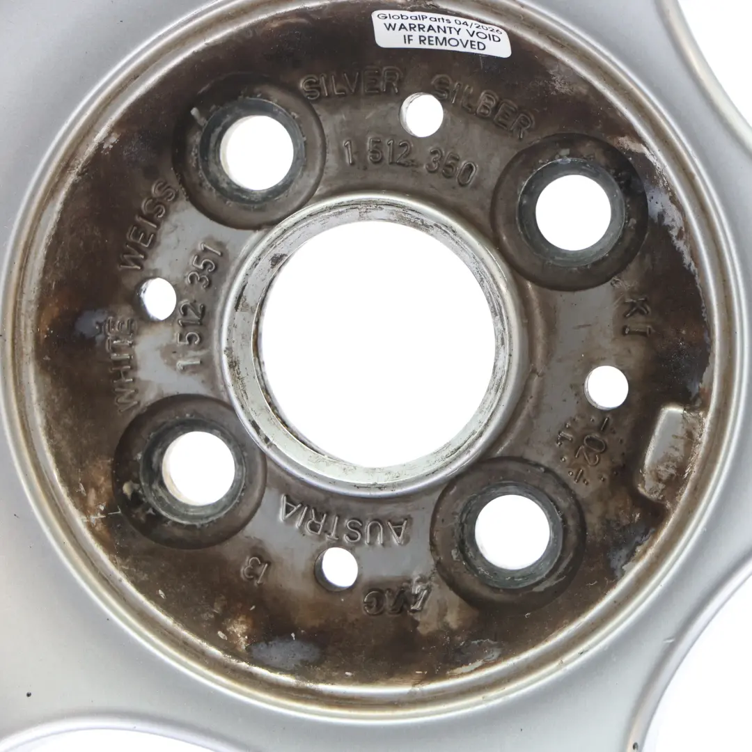Mini Cooper One R50 R52 R53 Silver Wheel Alloy Rim 16" ET:48 6,5J X-Lite 84 - SKU 1512350-6 - Part number 1512350