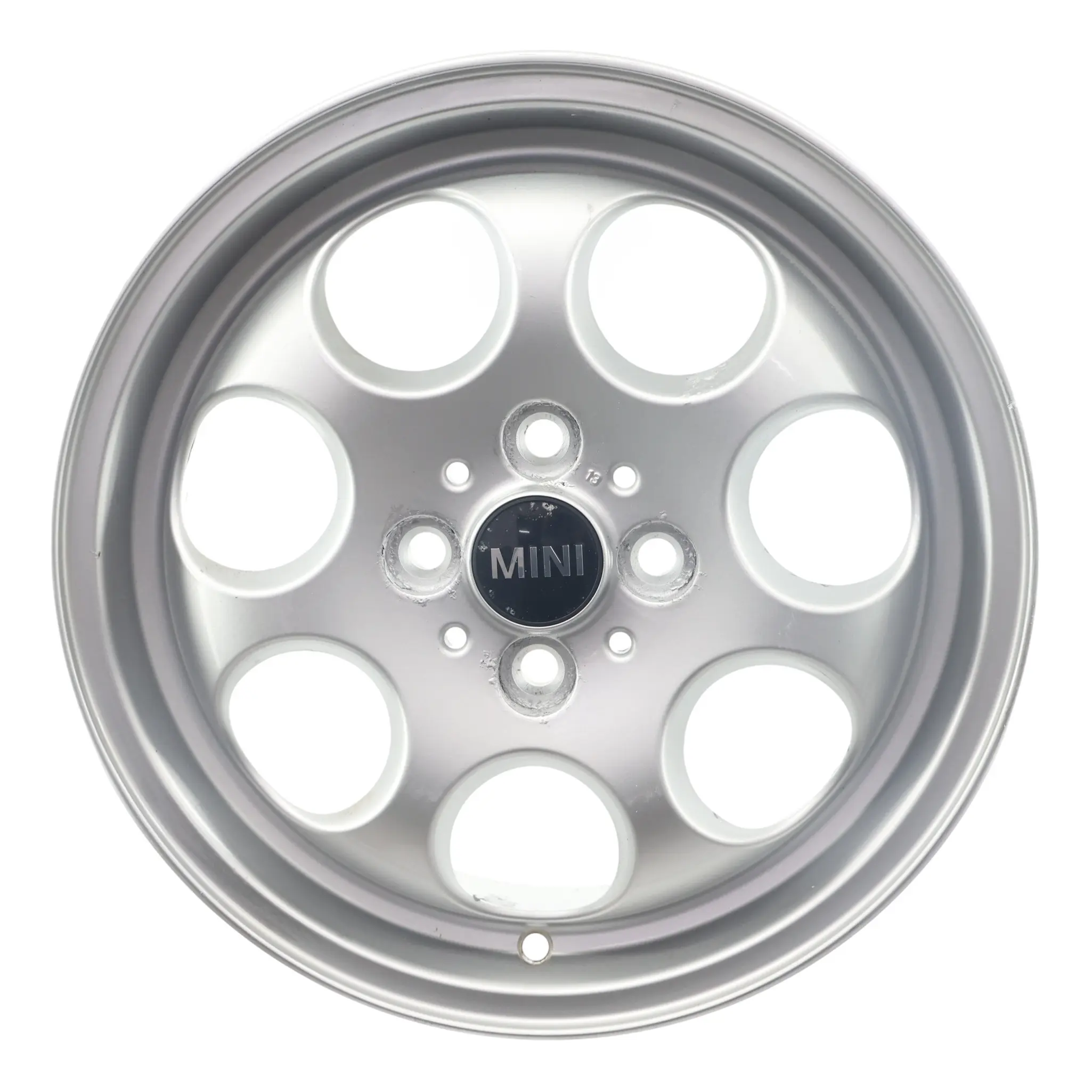 Mini Cooper R50 R55 R56 R57 Argento Cerchio In Lega 15" 5,5J ET:45 7-Fori 81