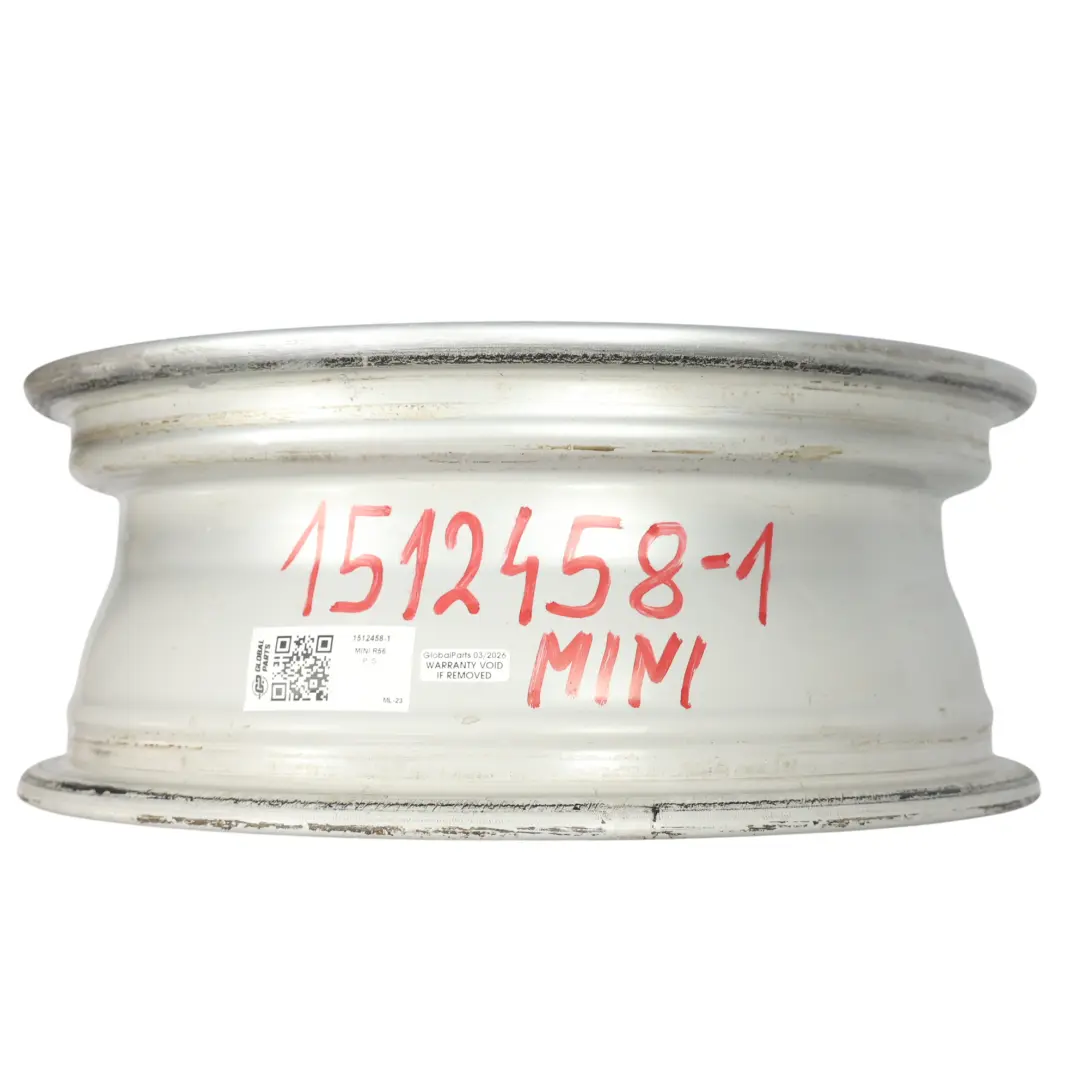 Llanta De aleacion plateada 15" 5,5J ET:45 7-Hole 81 para Mini Cooper R50 R55 R56 R57 con número de pieza 1512458 Mini Cooper R50 R55 R56 R57 Llanta De aleacion plateada 15" 5,5J ET:45 7-Hole 81 - SKU 1512458-1 - Número de pieza 1512458
