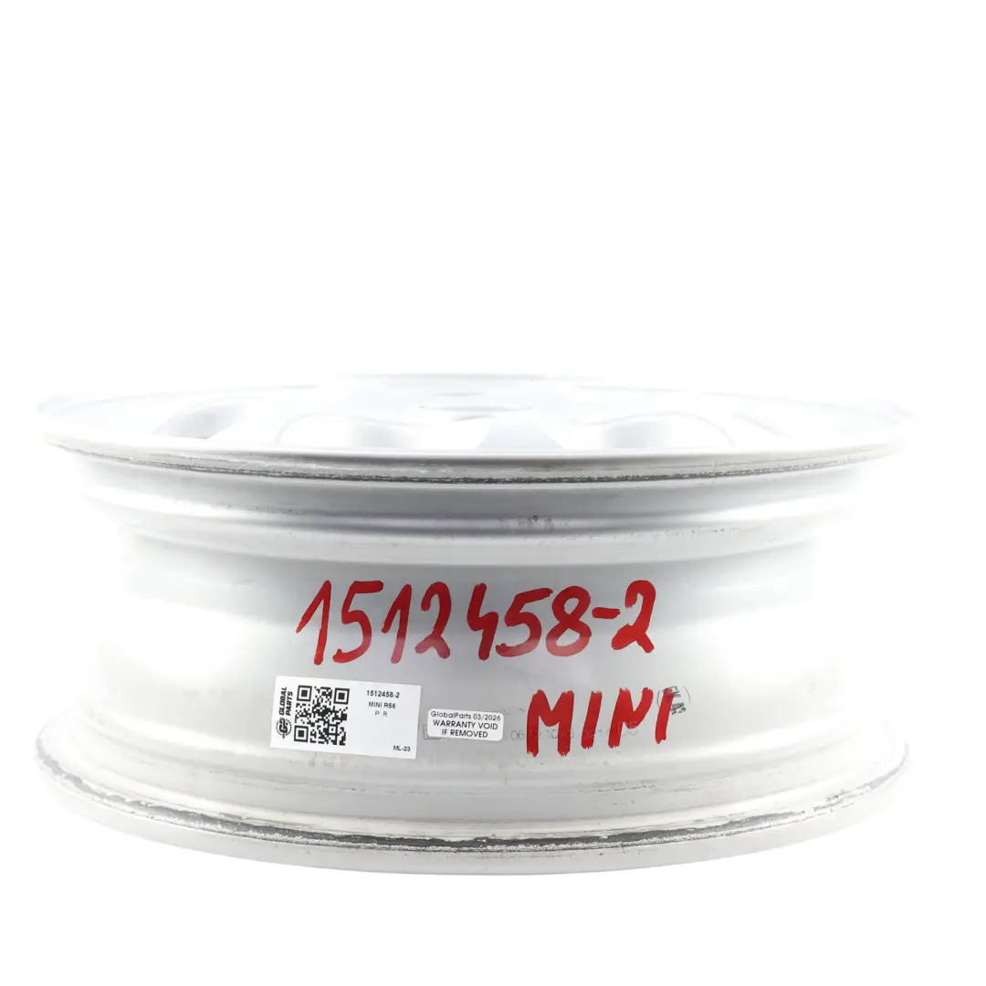 Mini Cooper One R50 R55 R56 R57 Silver Wheel Alloy Rim 15" 5,5J ET:45 7-Hole 81 - SKU 1512458-2 - Part number 1512458