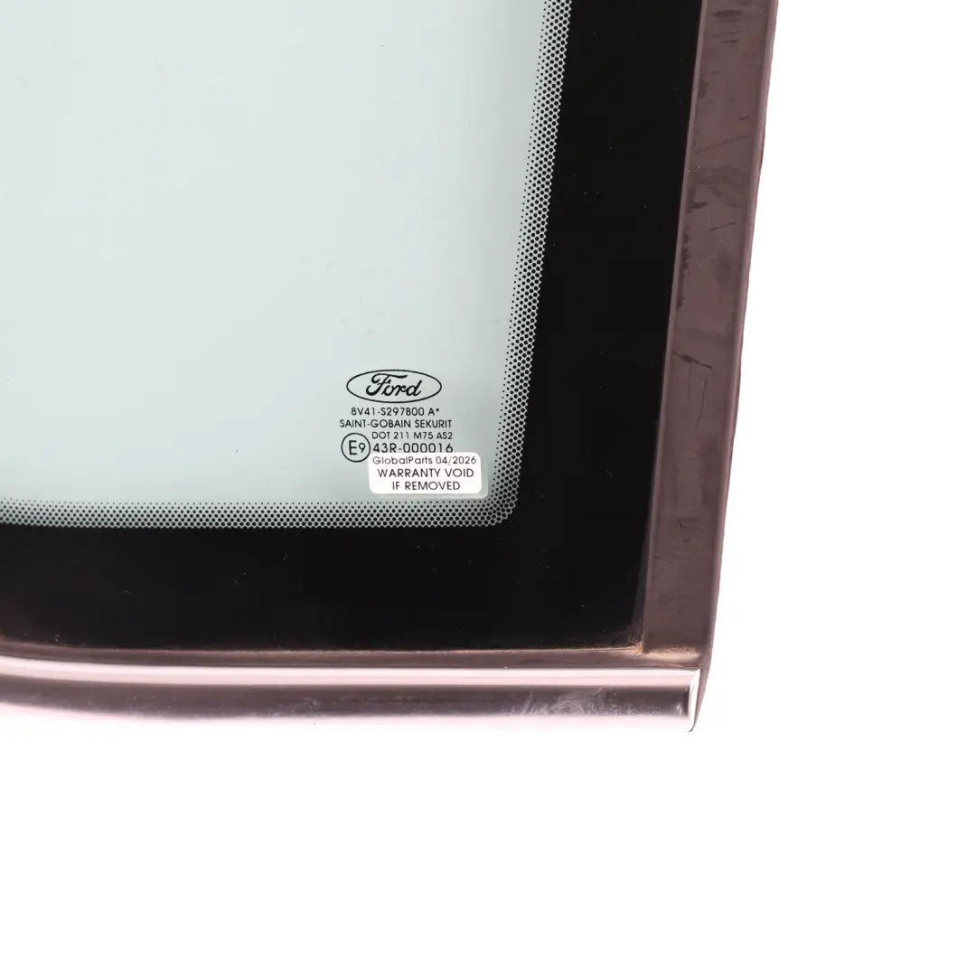 Mk1 Door Quarter Window Glass AS2 Rear Right O/S 8V41-S297B00-AE to Ford Kuga with Part number 1737567 Ford Kuga Mk1 Door Quarter Window Glass AS2 Rear Right O/S 8V41-S297B00-AE - SKU 1737567 - Part number 1737567