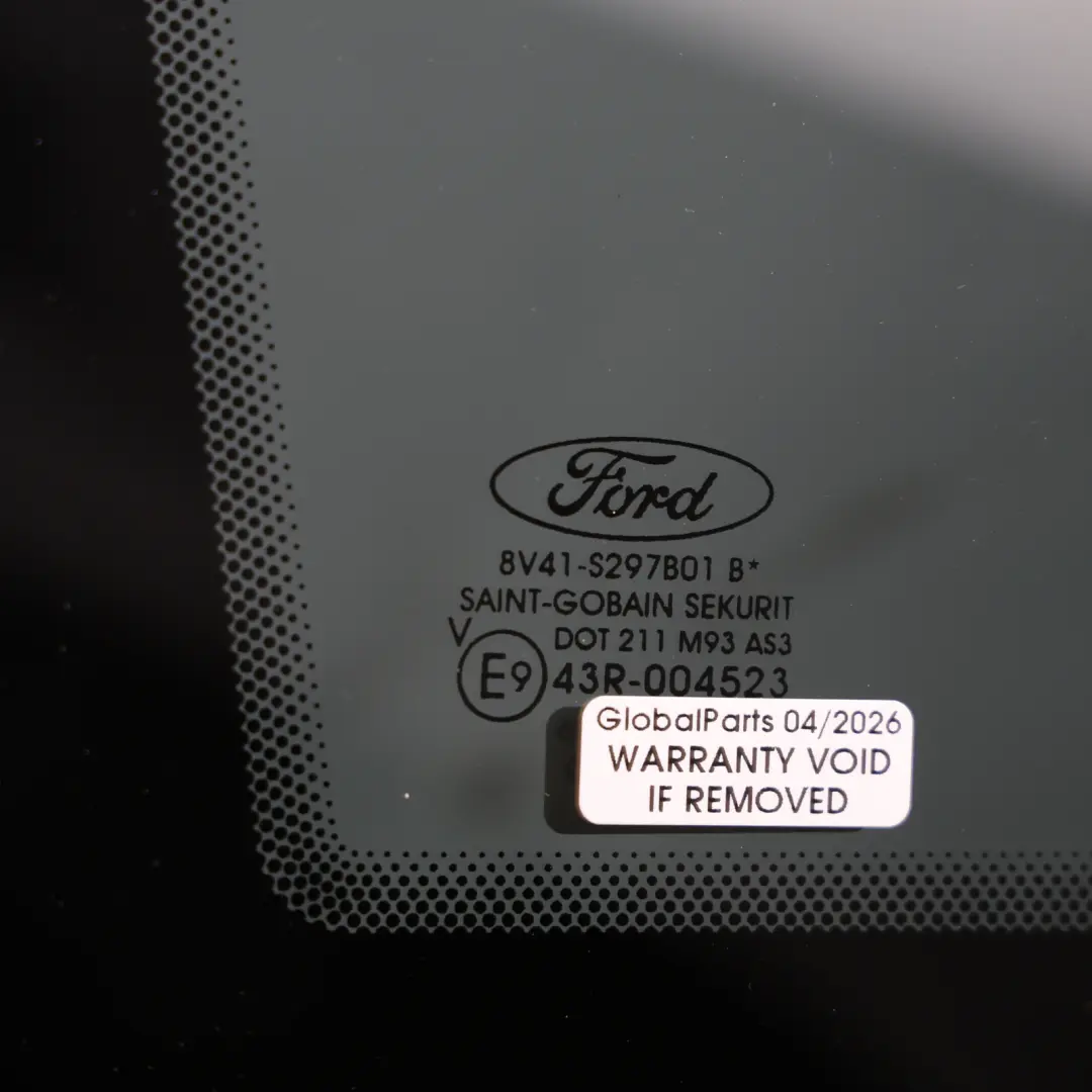 Ford Kuga Mk1 Quarter Window Glass Tinted Rear Left N/S - SKU 1737568 - Part number 1737568
