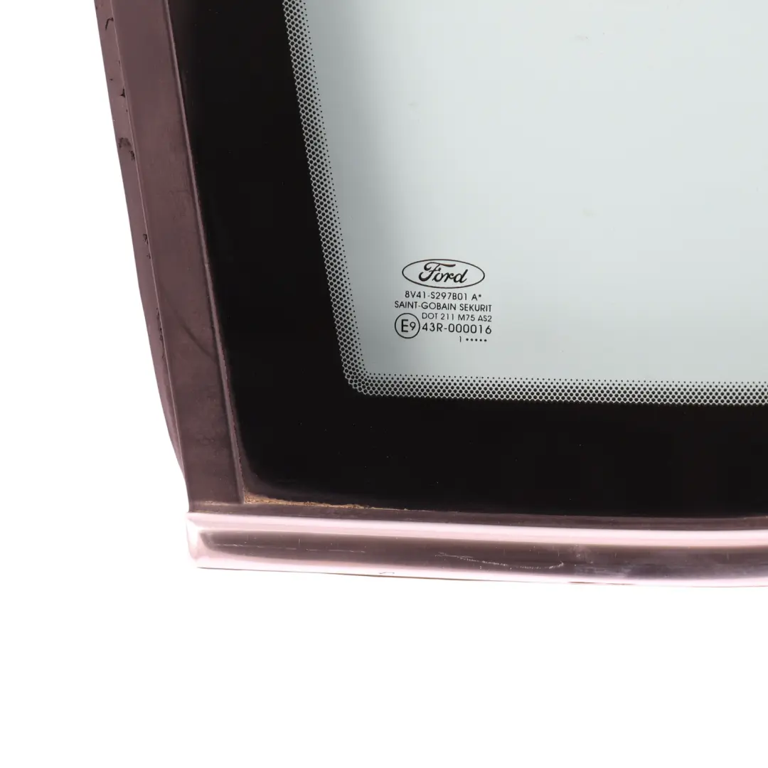 Mk1 Door Quarter Window Glass AS2 Rear Left N/S 8V41-S297B01-AE to Ford Kuga with Part number 1737577 Ford Kuga Mk1 Door Quarter Window Glass AS2 Rear Left N/S 8V41-S297B01-AE - SKU 1737577 - Part number 1737577