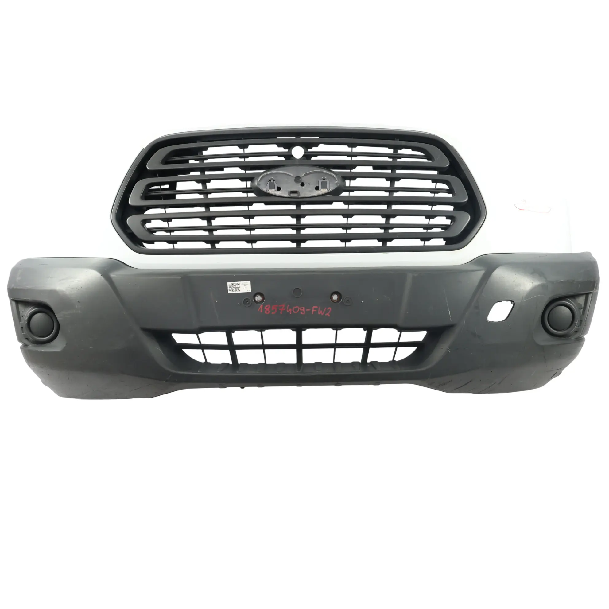 Ford Transit Mk8 Kratka Zderzaka Przedniego Górna Panel Biały Frozen Z2