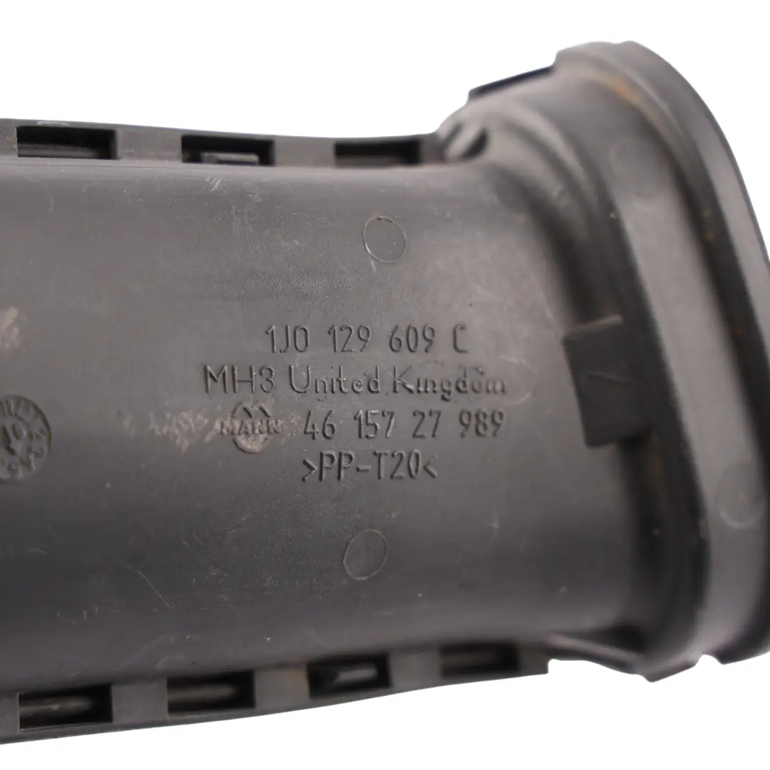 Mk4 Bora Mk1 Air Intake Pipe Hose Duct to Volkswagen VW Golf with Part number 1J0129609C Volkswagen VW Golf Mk4 Bora Mk1 Air Intake Pipe Hose Duct - SKU 1J0129609C - Part number 1J0129609C