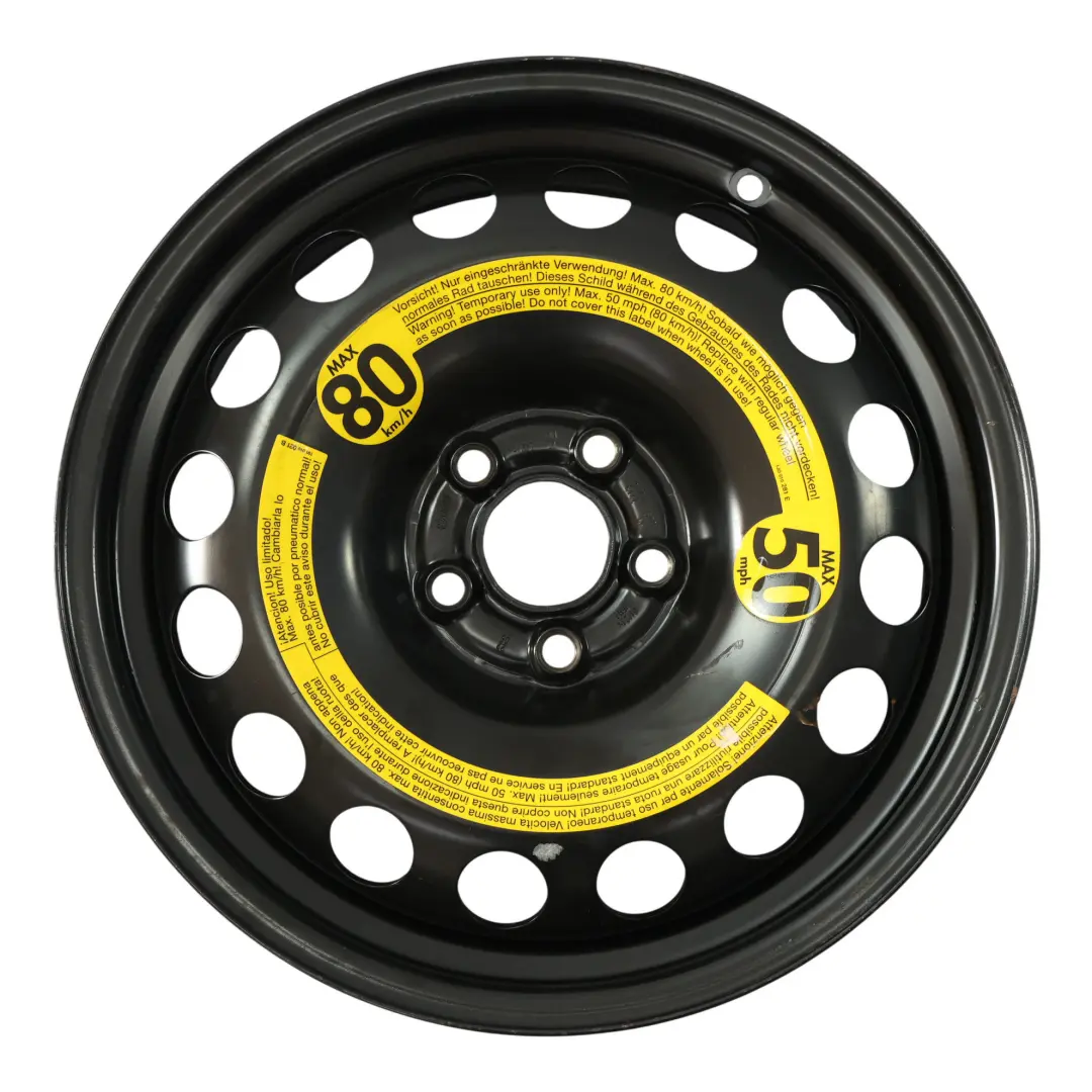 Ersatzrad Stahl 16" 6,5J ET:42 für Volkswagen New Beetle mit Teilenummer 1J0601027R Volkswagen New Beetle Ersatzrad Stahl 16" 6,5J ET:42 - SKU 1J0601027R-2 - Teilenummer 1J0601027R