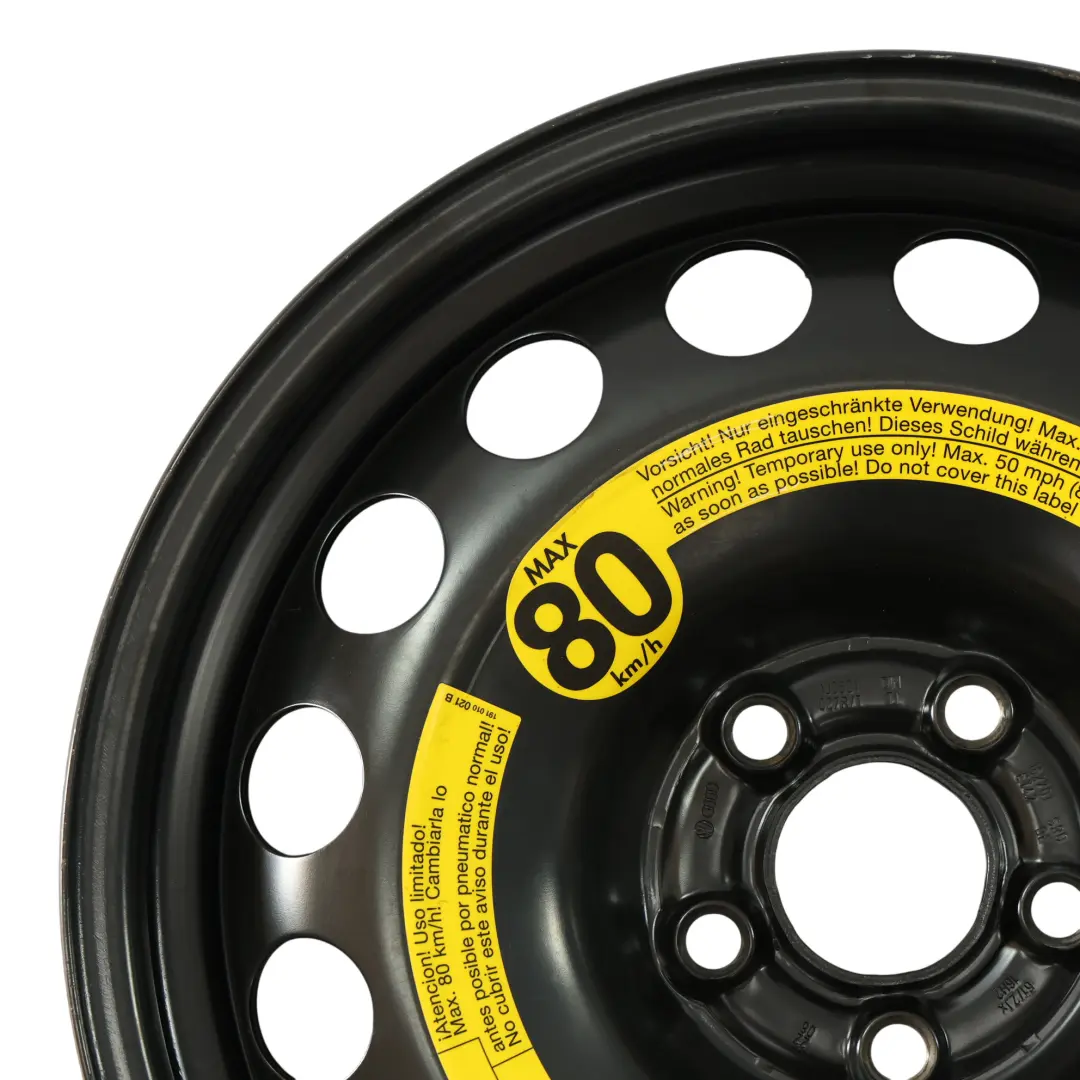 Ruota di Scorta Acciaio 16" 6,5J ET:42 per Volkswagen New Beetle con numero di parte 1J0601027R Volkswagen New Beetle Ruota di Scorta Acciaio 16" 6,5J ET:42 - SKU 1J0601027R-2 - Numero di parte 1J0601027R