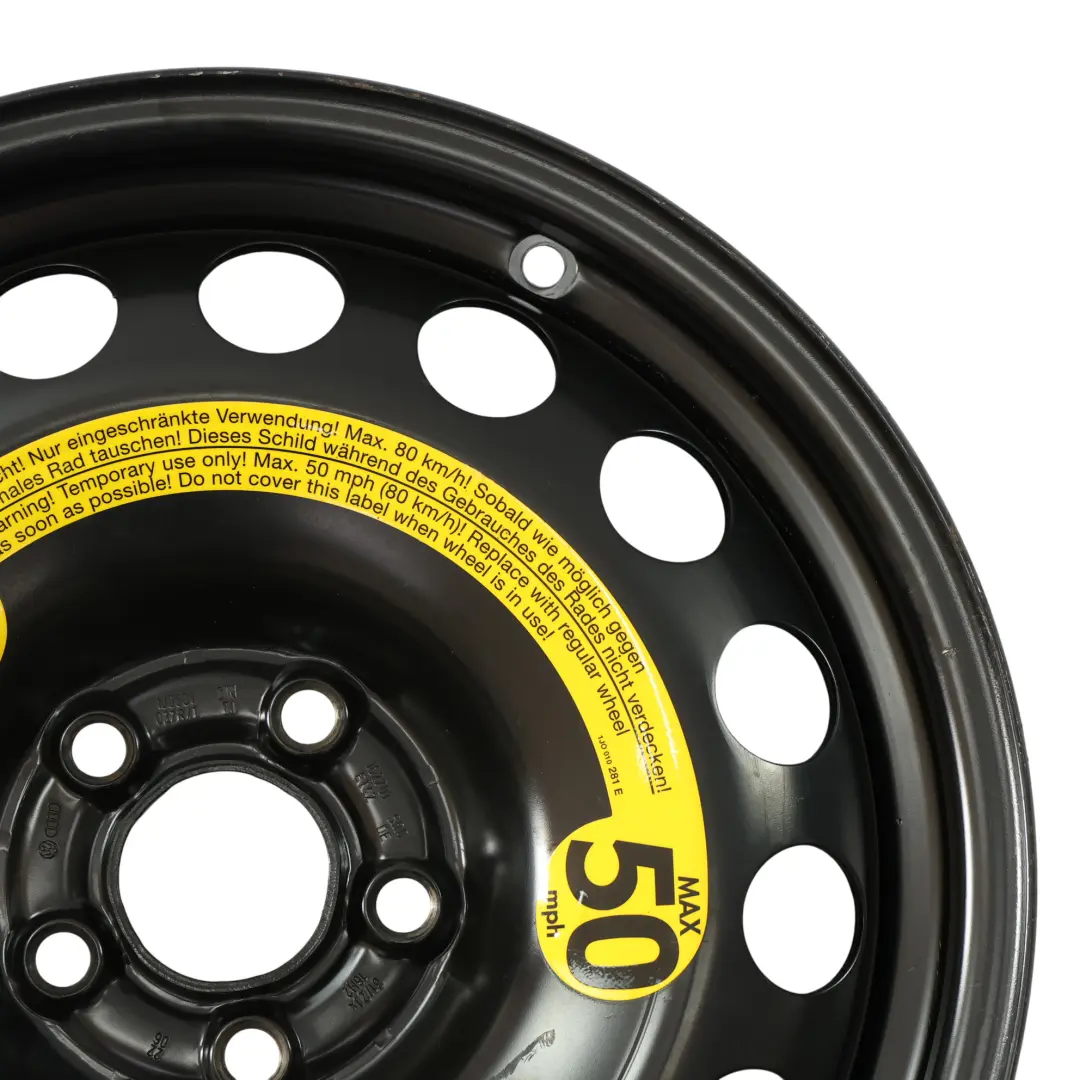 Volkswagen New Beetle Ersatzrad Stahl 16" 6,5J ET:42 - SKU 1J0601027R-2 - Teilenummer 1J0601027R