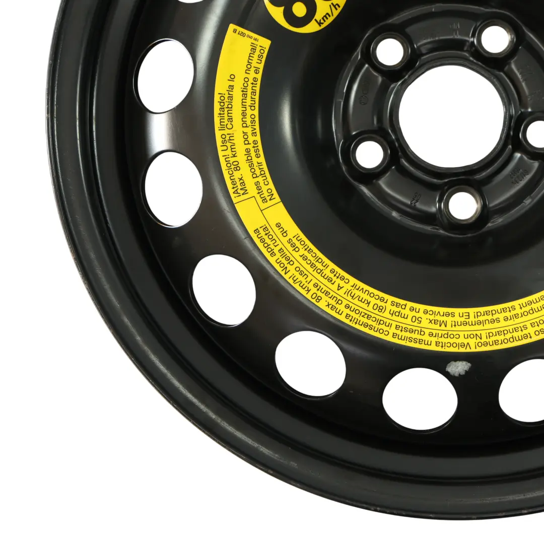 Spare Wheel Steel 16" 6,5J ET:42 to Volkswagen New Beetle with Part number 1J0601027R Volkswagen New Beetle Spare Wheel Steel 16" 6,5J ET:42 - SKU 1J0601027R-2 - Part number 1J0601027R