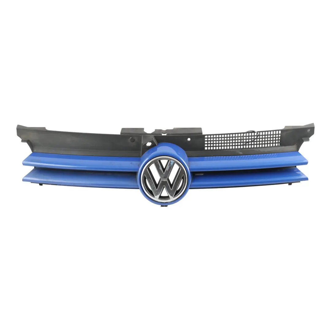 Volkswagen Golf Mk4 Front Bumper Upper Grille Jazz Blue Pearl - W5Z - SKU 1J0853651F-JAZZ - Part number 1J0853651F