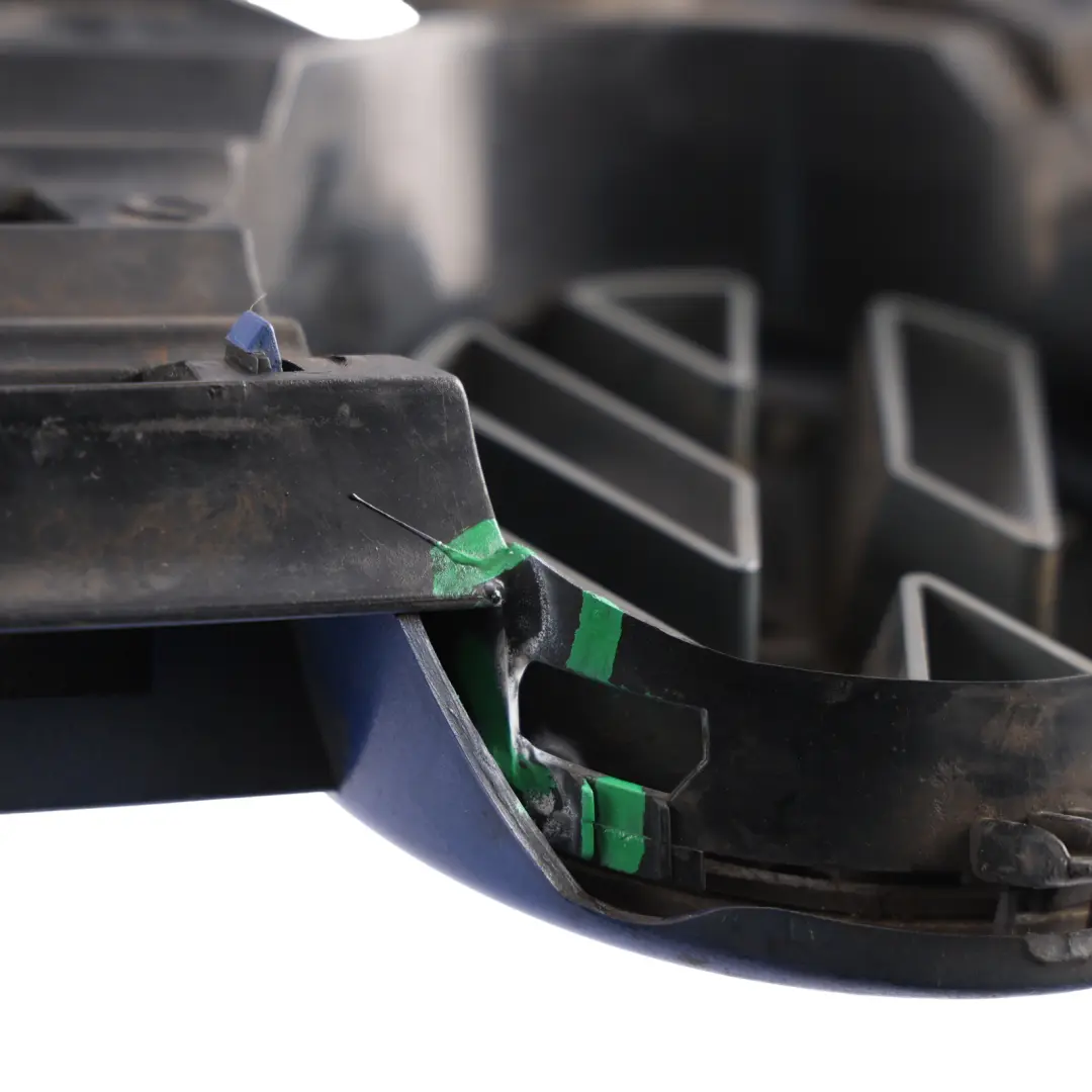 Volkswagen Golf Mk4 Front Bumper Upper Grille Jazz Blue Pearl - W5Z - SKU 1J0853651F-JAZZ - Part number 1J0853651F