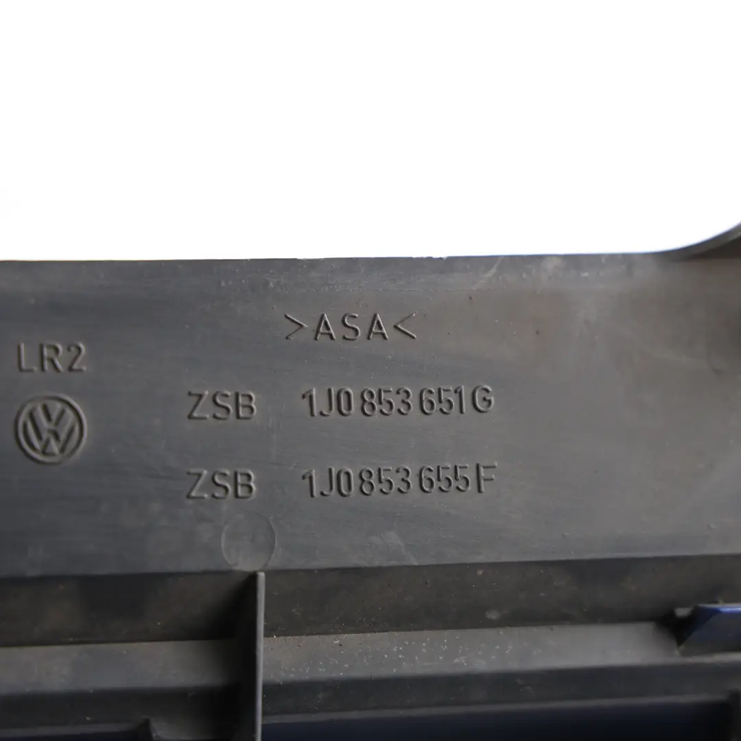 Volkswagen Golf Mk4 Front Bumper Upper Grille Jazz Blue Pearl - W5Z - SKU 1J0853651F-JAZZ - Part number 1J0853651F