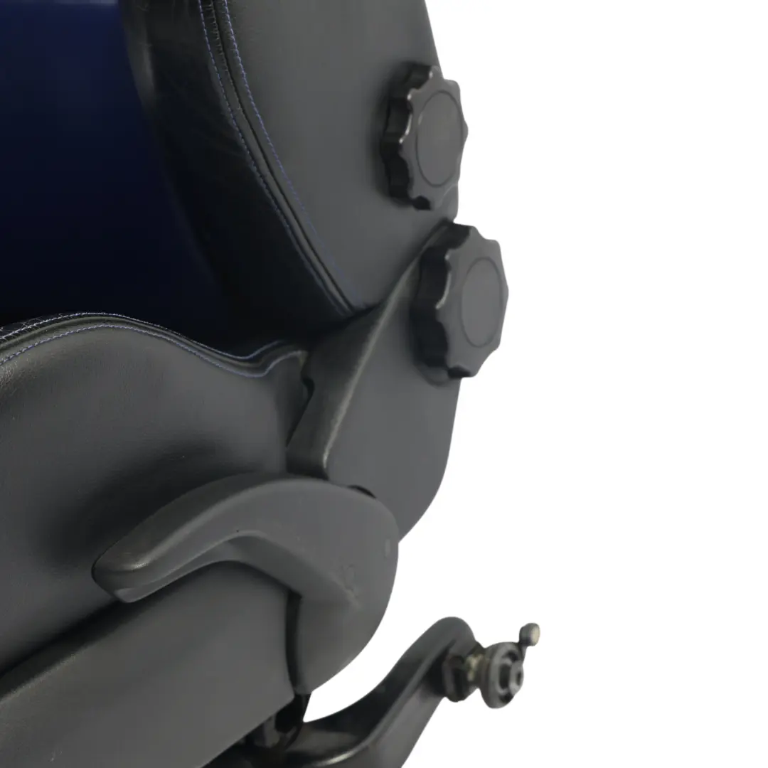 Volkswagen Golf GTI Mk4 Vordersitz Sport Recaro Leder Schwarz Blau Links - SKU 1J0881805EQ-1 - Teilenummer 1J0881805EQ