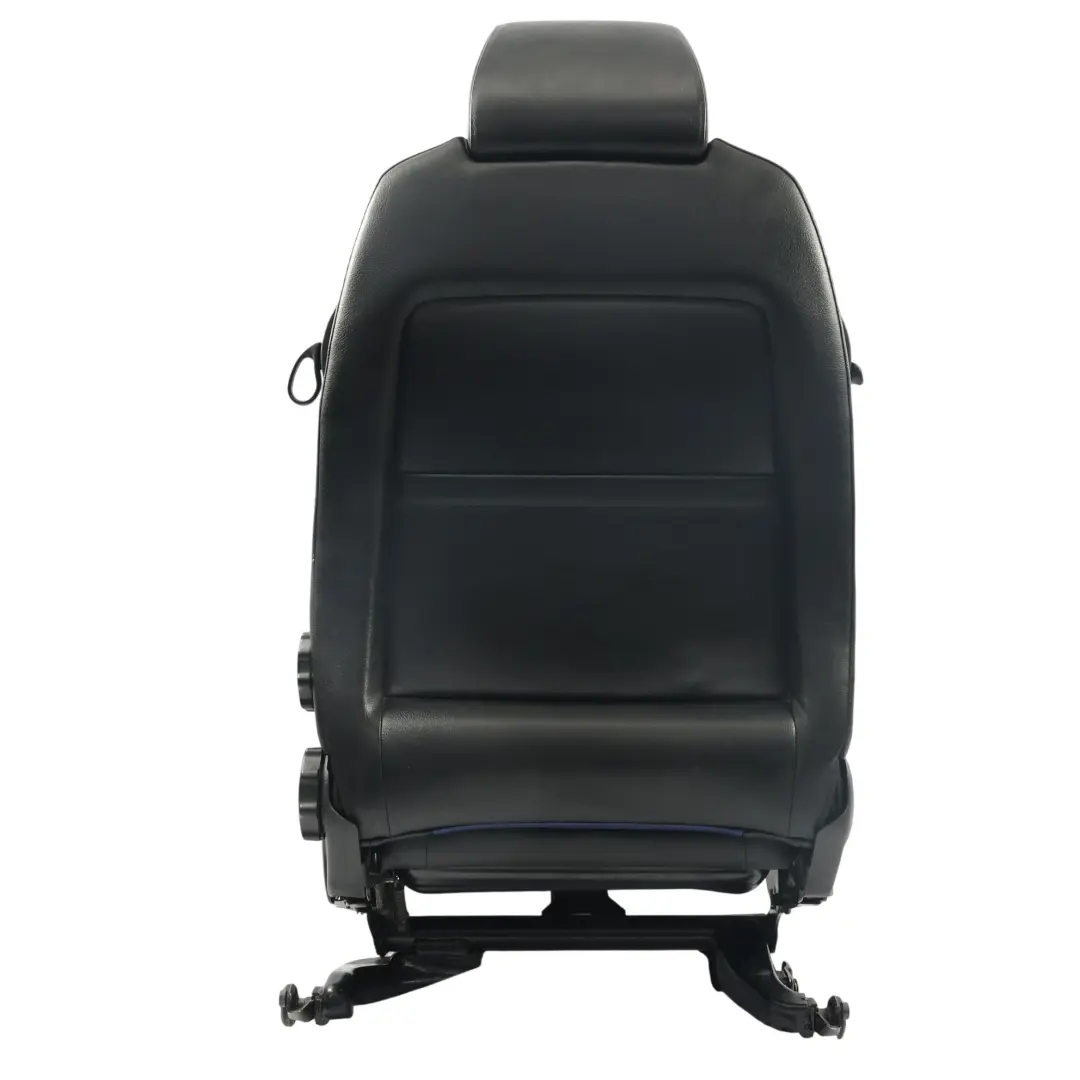 Volkswagen Golf GTI Mk4 Fotel Sport Recaro Skórzany Czarno-Niebieski Lewy - SKU 1J0881805EQ-1 - Numer Części 1J0881805EQ