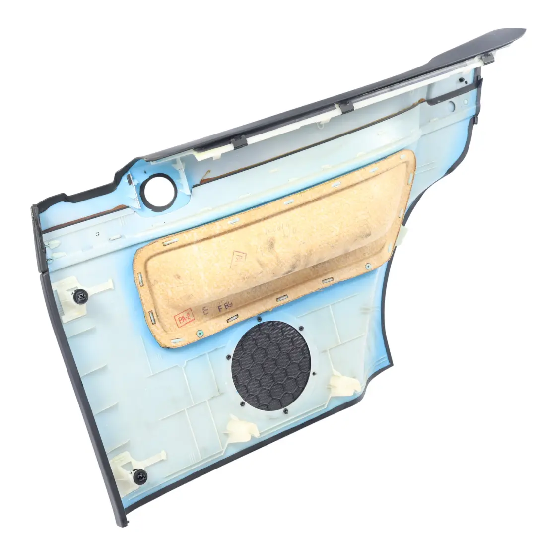 Mk4 Rear Quarter Trim Panel Left N/S Black/Blue to Volkswagen Golf with Part number 1J3867043CG Volkswagen Golf Mk4 Rear Quarter Trim Panel Left N/S Black/Blue - SKU 1J3867043CG - Part number 1J3867043CG