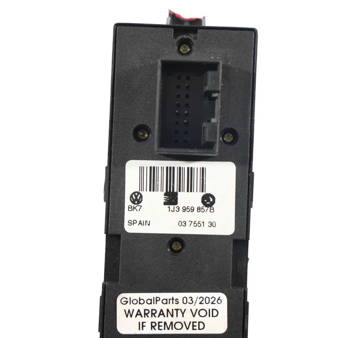 Volkswagen Golf Mk4 Passat B5 Fensterheber Schalter Vorne Fahrerseite - SKU 1J3959857B - Teilenummer 1J3959857B