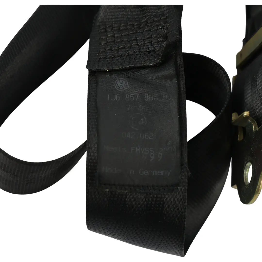 Mk4 Rear Seat Belt Sofa Seatbelt Black Left N/S to Volkswagen Golf with Part number 1J6857805B Volkswagen Golf Mk4 Rear Seat Belt Sofa Seatbelt Black Left N/S - SKU 1J6857805B - Part number 1J6857805B