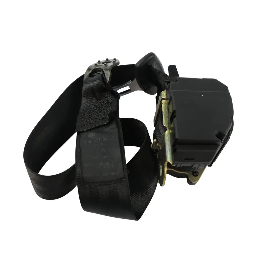 Volkswagen Golf Mk4 Rear Seat Belt Sofa Seatbelt Black Left N/S - SKU 1J6857805B - Part number 1J6857805B