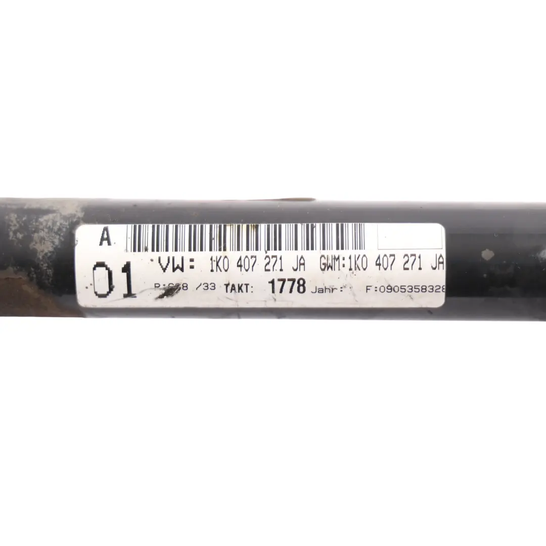 Mk5 Front Axle Driveshaft Left N/S 1.4 TSI CAXA to VW Volkswagen Golf with Part number 1K0407271JA VW Volkswagen Golf Mk5 Front Axle Driveshaft Left N/S 1.4 TSI CAXA - SKU 1K0407271JA - Part number 1K0407271JA