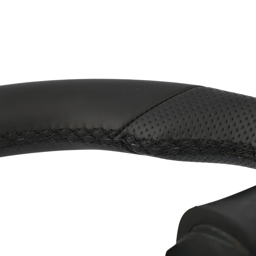 Mk5 GTI Steering Wheel NEW Black Leather Flat Bottom to Volkswagen Golf with Part number 1K0419091CA Volkswagen Golf Mk5 GTI Steering Wheel NEW Black Leather Flat Bottom - SKU 1K0419091CA-2 - Part number 1K0419091CA