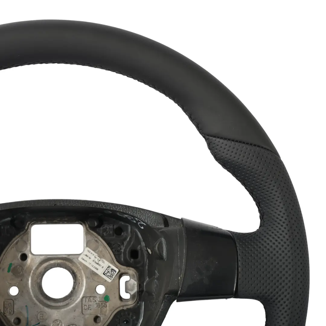 Volkswagen Golf Mk5 GTI Steering Wheel NEW Black Leather Flat Bottom - SKU 1K0419091CA-2 - Part number 1K0419091CA