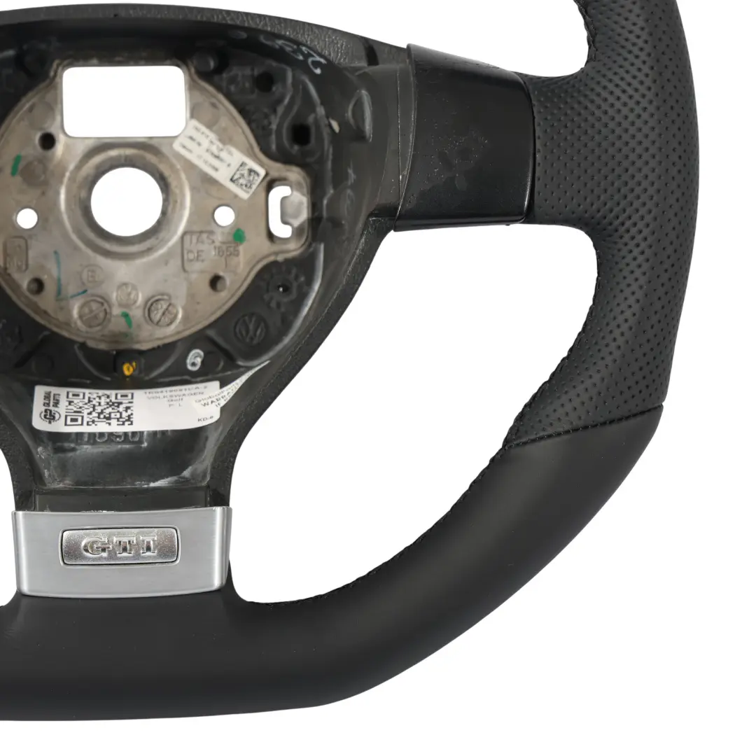 Mk5 GTI Volante NUOVO In Pelle Nera Fondo Piatto per Volkswagen Golf con numero di parte 1K0419091CA Volkswagen Golf Mk5 GTI Volante NUOVO In Pelle Nera Fondo Piatto - SKU 1K0419091CA-2 - Numero di parte 1K0419091CA