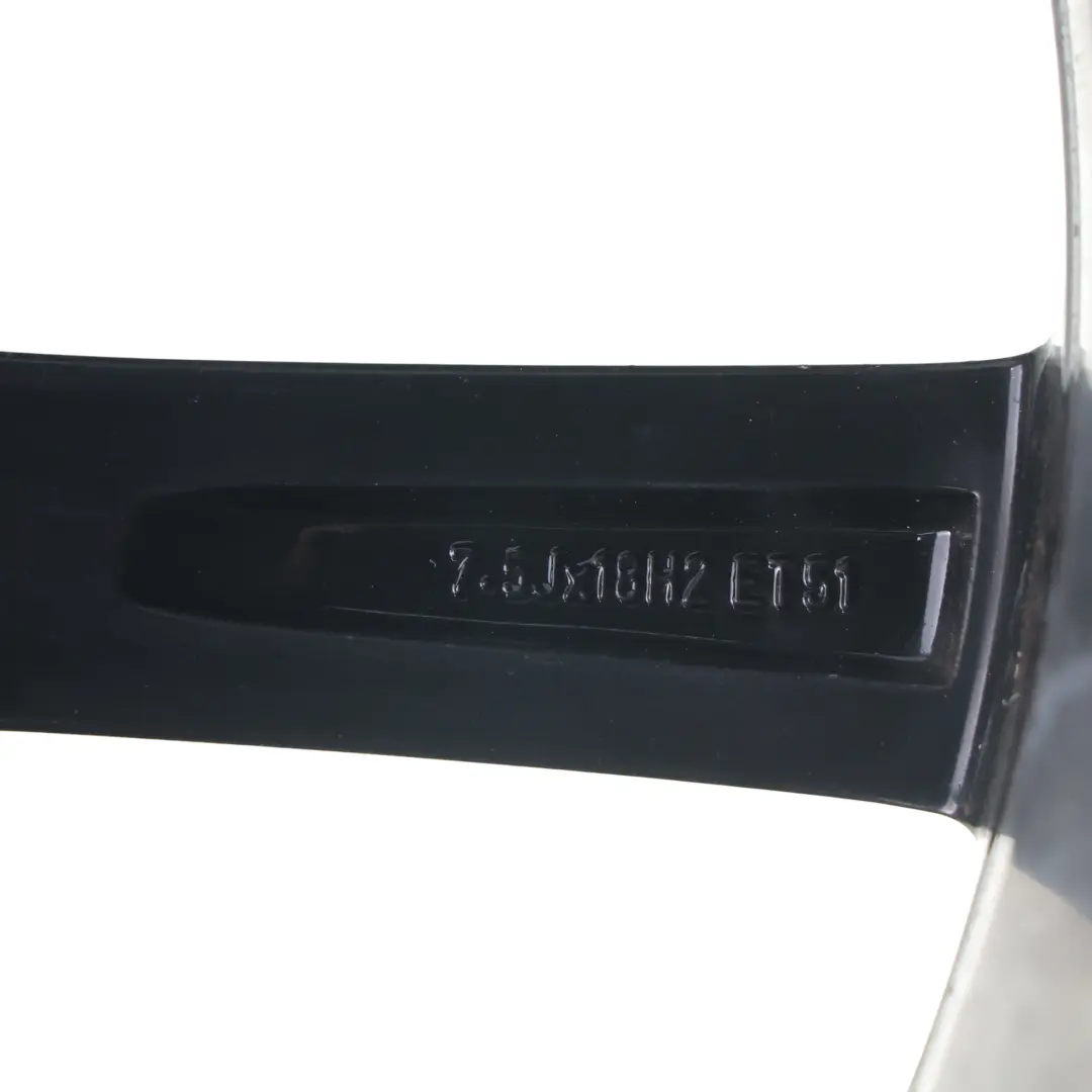 VW Golf Mk5 Mk6 18" 7.5J ET:51 Alloy Wheel Rim Charleston Spoke Bicolour - SKU 1K0601025AG-3 - Part number 1K0601025AG