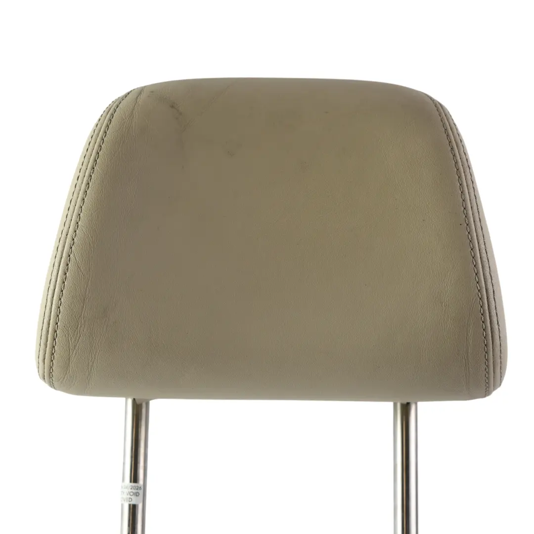 VW Volkswagen Golf Mk5 Eos Front Seat Headrest Cover Left N/S Beige Leather - SKU 1K0881901AK - Part number 1K0881901AK