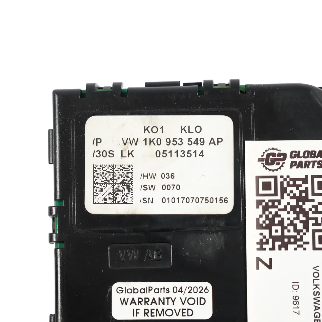 Volkswagen Golf 5M Jetta 1K Steering Wheel Control Module Unit ECU - SKU 1K0953549AP - Part number 1K0953549AP