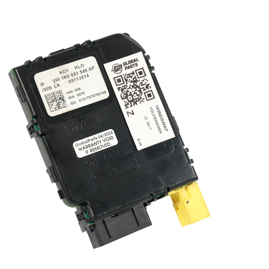 5M Jetta 1K Steering Wheel Control Module Unit ECU to Volkswagen Golf with Part number 1K0953549AP Volkswagen Golf 5M Jetta 1K Steering Wheel Control Module Unit ECU - SKU 1K0953549AP - Part number 1K0953549AP