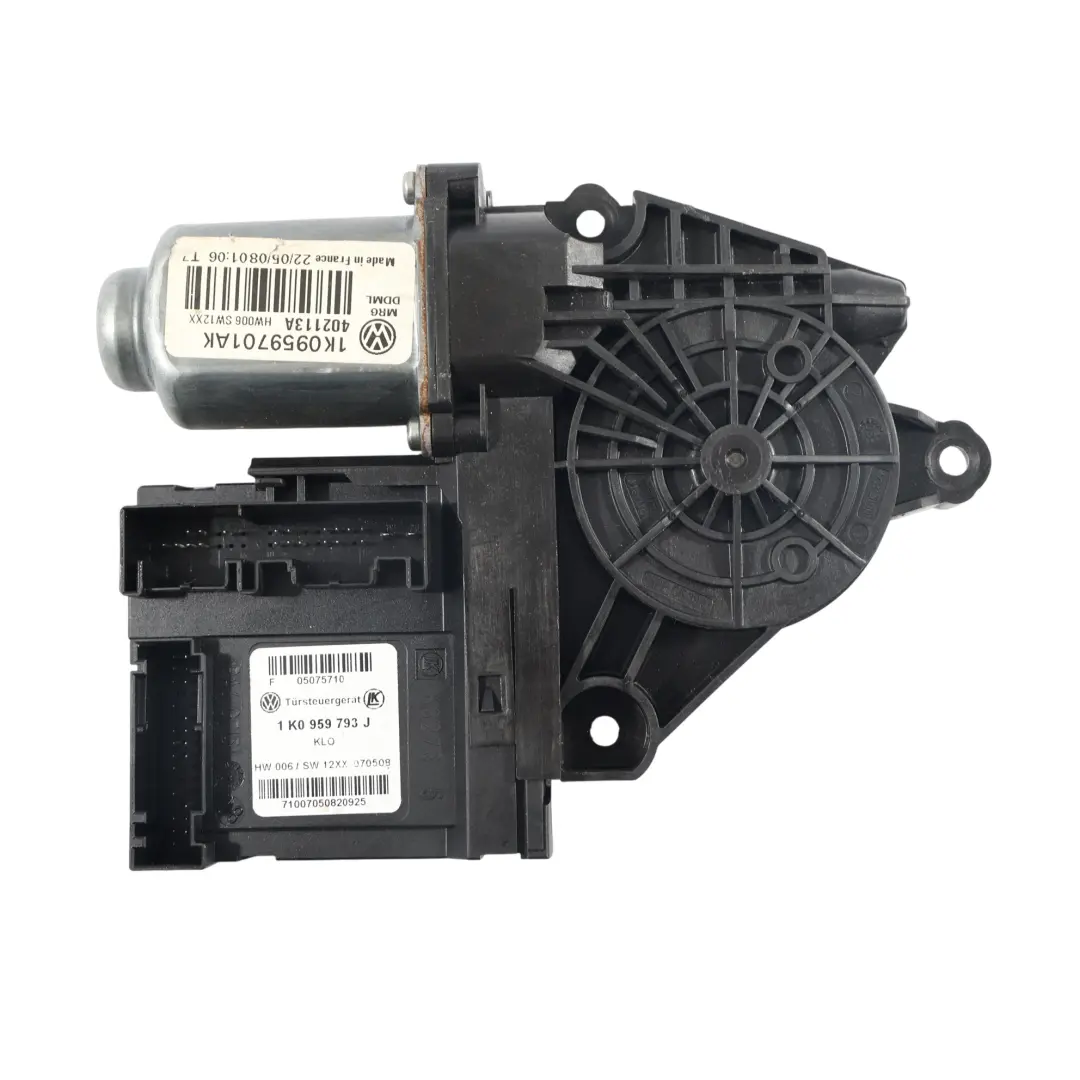 Mk5 Door Window Regulator Motor Front Right O/S to Volkswagen Golf with Part number 1K0959701AK Volkswagen Golf Mk5 Door Window Regulator Motor Front Right O/S - SKU RHD-1K0959701AK - Part number 1K0959701AK