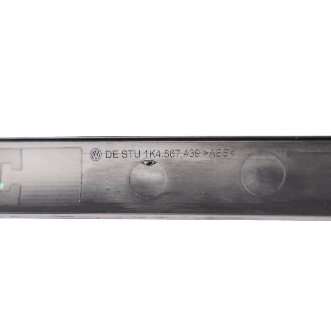 Volkswagen Golf Mk5 Front Door Trim Panel Strip Upper Black Left N/S - SKU 1K4867439 - Part number 1K4867439