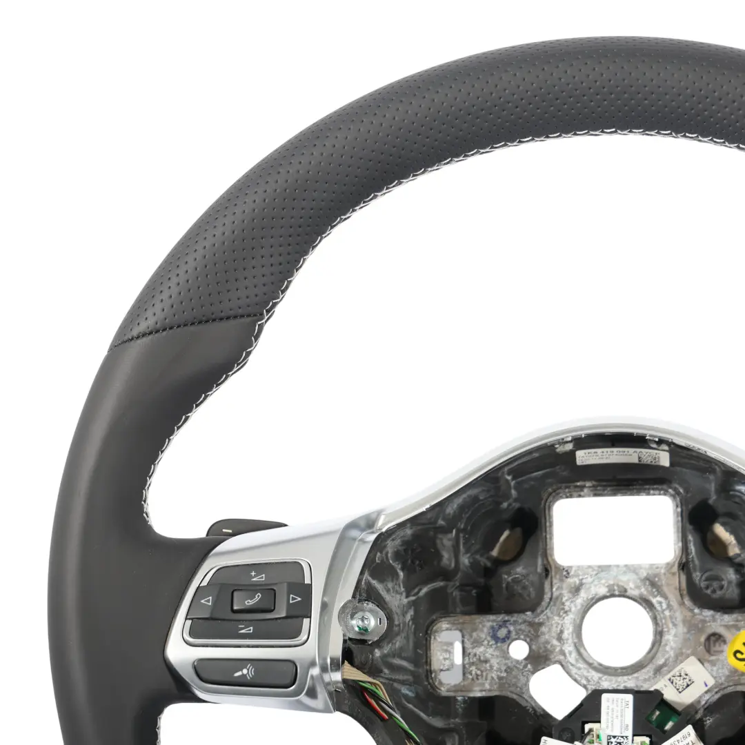 VW Volkswagen Scirocco Lenkrad NEU Schwarz Leder Flachboden - SKU 1K8419091AA-1 - Teilenummer 1K8419091AA