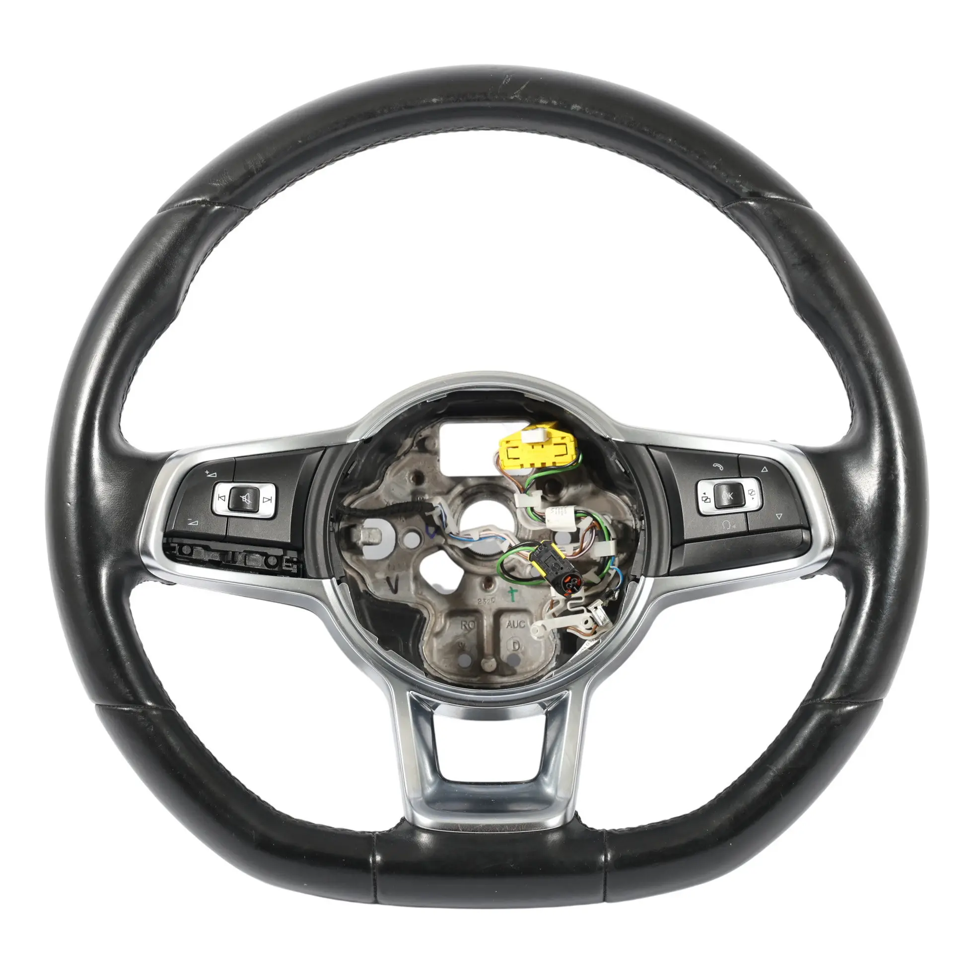Volkswagen Scirocco Kierownica Czarna Skóra Multifunkcja Ścięta 1K8419091BF