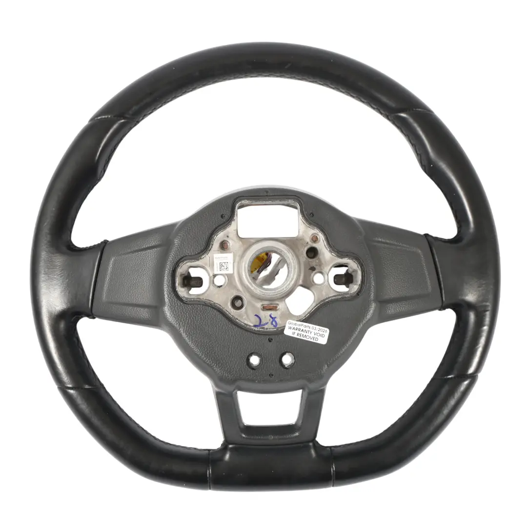 Volkswagen Scirocco Kierownica Czarna Skóra Multifunkcja Ścięta - SKU 1K8419091BF - Numer Części 1K8419091BF
