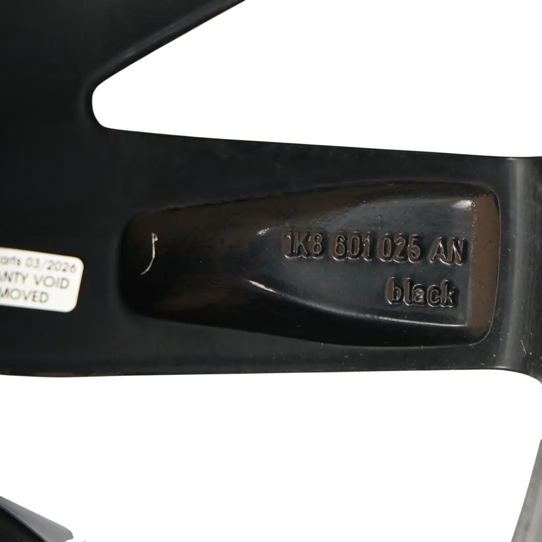 Volkswagen Scirocco Mk3 Black Alloy Wheel Rim 18" 8J ET:41 - SKU 1K8601025AN-3 - Part number 1K8601025AN