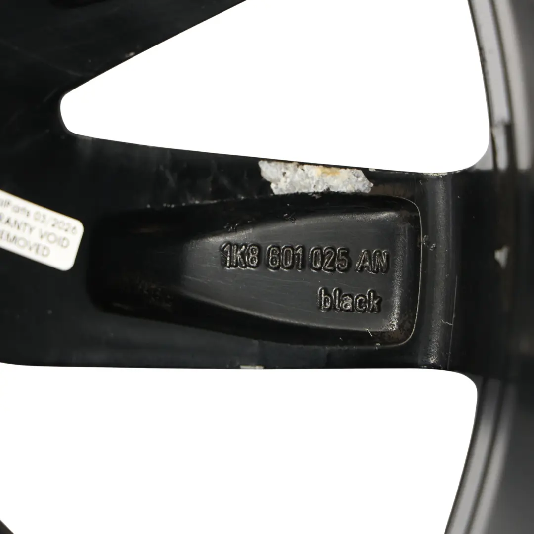 Mk3 Black Alloy Wheel Rim 18" 8J ET:41 to Volkswagen Scirocco with Part number 1K8601025AN Volkswagen Scirocco Mk3 Black Alloy Wheel Rim 18" 8J ET:41 - SKU 1K8601025AN-4 - Part number 1K8601025AN