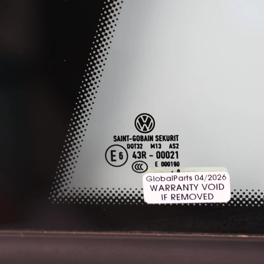 VW Volkswagen Scirocco 13 Rear Side Quarter Window Glass Left N/S - SKU 1K8845041M - Part number 1K8845041M