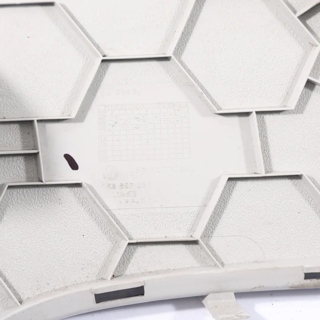 Volkswagen Scirocco MK3 C-Säule Verkleidung Abdeckung Links Perlgrau - SKU 1K8867287 - Teilenummer 1K8867287