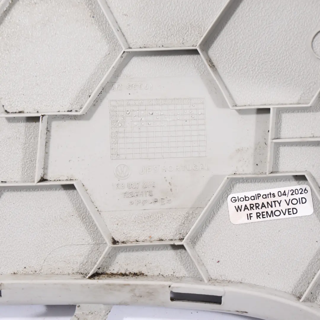 Volkswagen Scirocco MK3 Garniture Montant C Panneau Droite Gris Perle - SKU 1K8867288 - Numéro de pièce 1K8867288