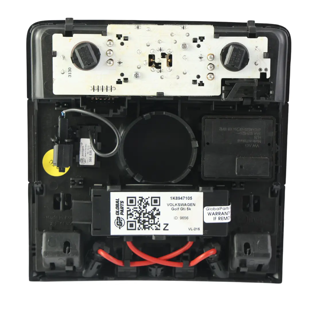 Volkswagen VW Golf Mk6 Roof Light Interior Lamp Switch Black - SKU 1K8947105 - Part number 1K8947105