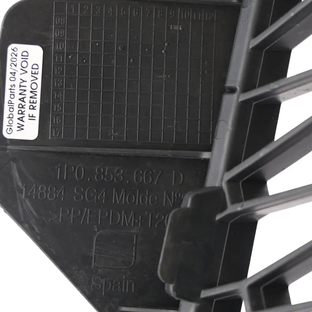Seat Leon Mk2 Cupra Front Bumper Grille Lower Grid Cover Panel - SKU 1P0853667D - Part number 1P0853667D