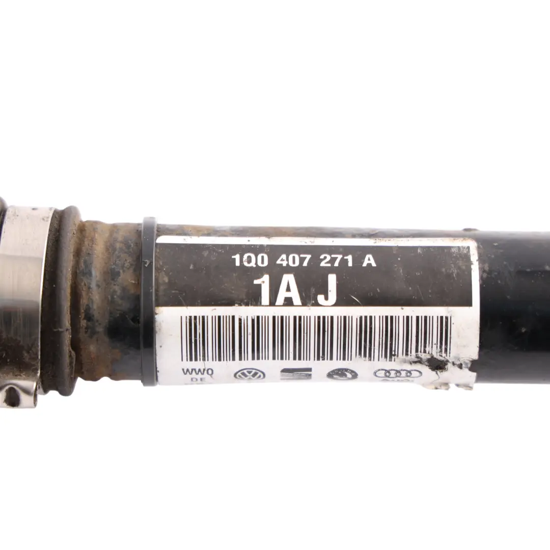 VW Volkswagen Eos 1F Driveshaft Shaft Front Left N/S 2.0 FSI BVY - SKU 1Q0407271A - Part number 1Q0407271A
